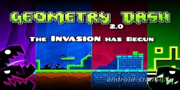 Скриншоты Geometry Dash на Андроид 1