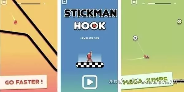 Скриншоты Stickman Hook на Андроид 2