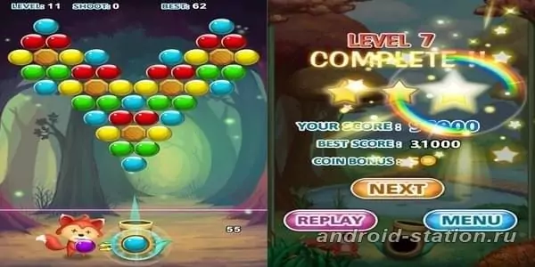 Скриншоты Bubble Shooter на Андроид 3