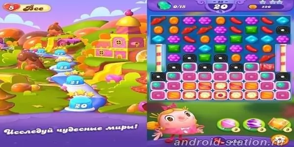 Скриншоты Candy Crush Friends Saga на Андроид 3