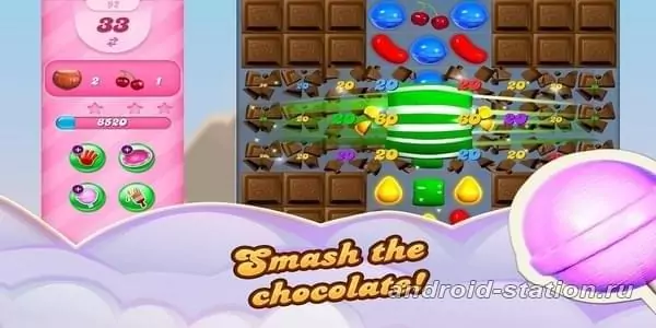 Скриншоты Candy Crush Saga на Андроид 2