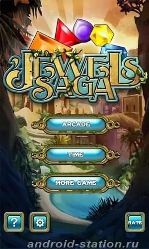 Скриншоты Драгоценных камней Jewels Saga на Андроид 1