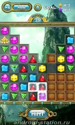 Скриншоты Драгоценных камней Jewels Saga на Андроид 3