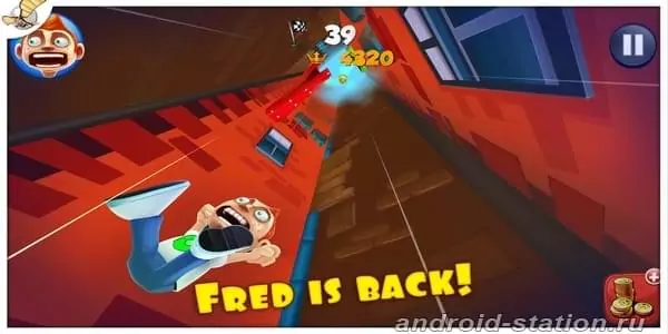 Скриншоты Super Falling Fred на Андроид 1