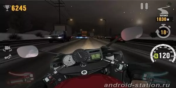 Скриншоты MotorBike: Traffic & Drag Racing на Андроид 3