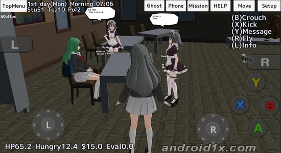 Скриншоты School Girls Simulator на Андроид 3