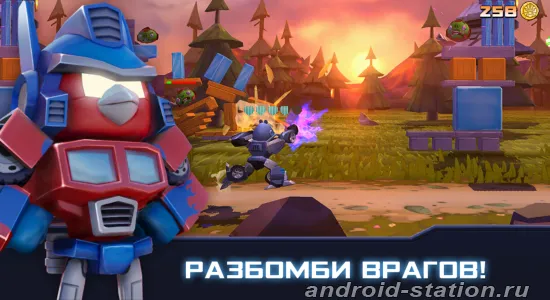 Скриншоты Angry Birds Transformers на Андроид 1