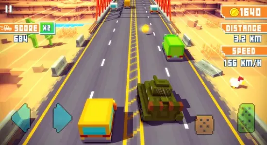 Скриншоты Blocky Highway на Андроид 3