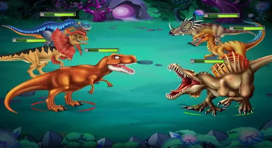 Скриншоты Dino Battle на Андроид 1