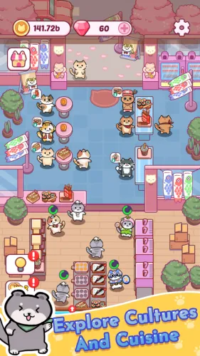 Скриншоты Cat Bar — Restaurant Tycoon на Андроид 1